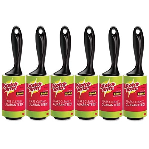 Lint Roller Removes Lint, Fur, Fuzz and Other Debris From Clothing and Upholstery(pack of 6, 56 Sheets on Each Roll)