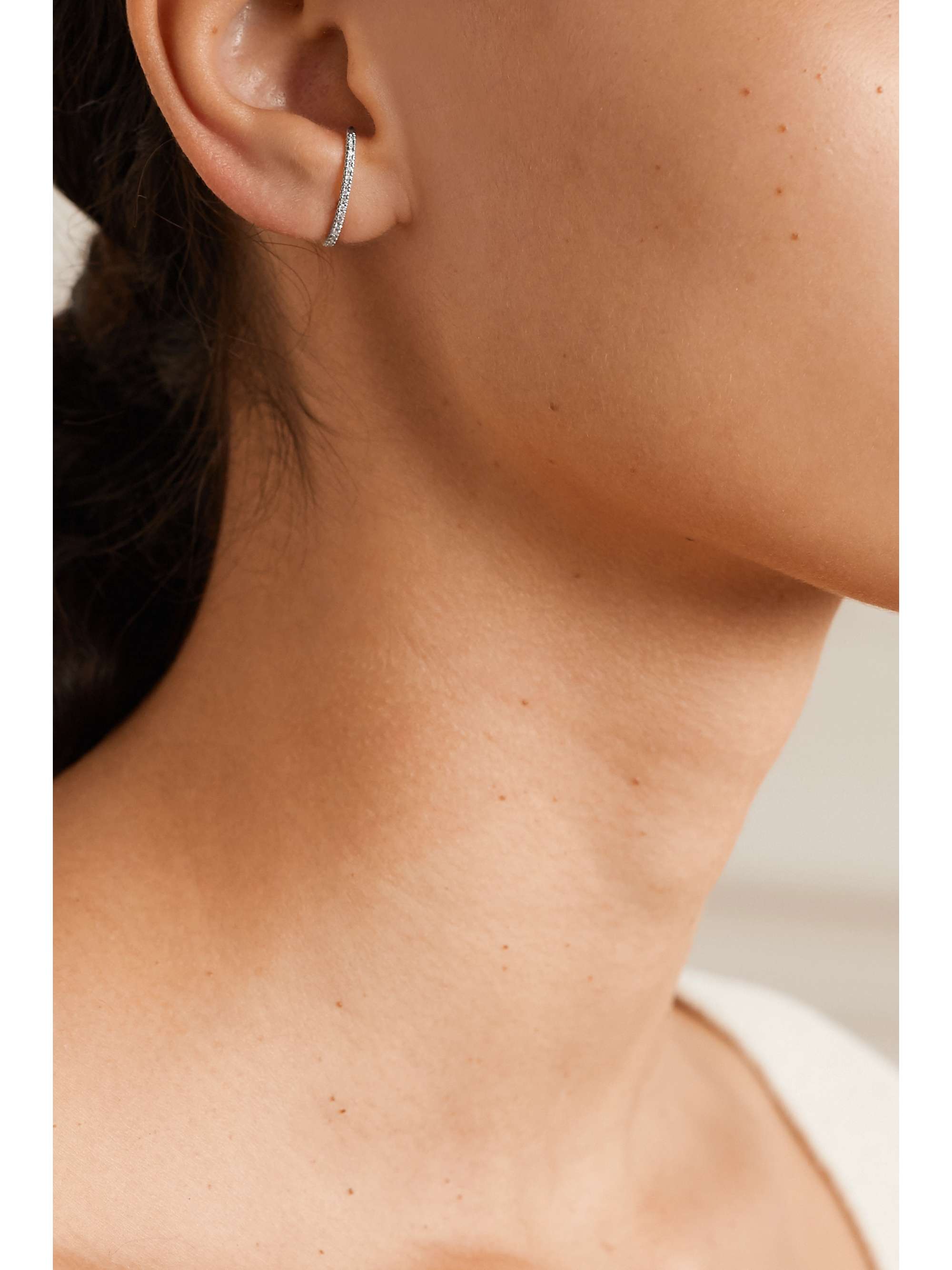 Suspender 10-Karat Gold Diamond Earring