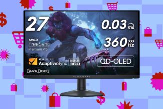 Alienware’s fast 27-inch QD-OLED gaming monitor is 23 percent off