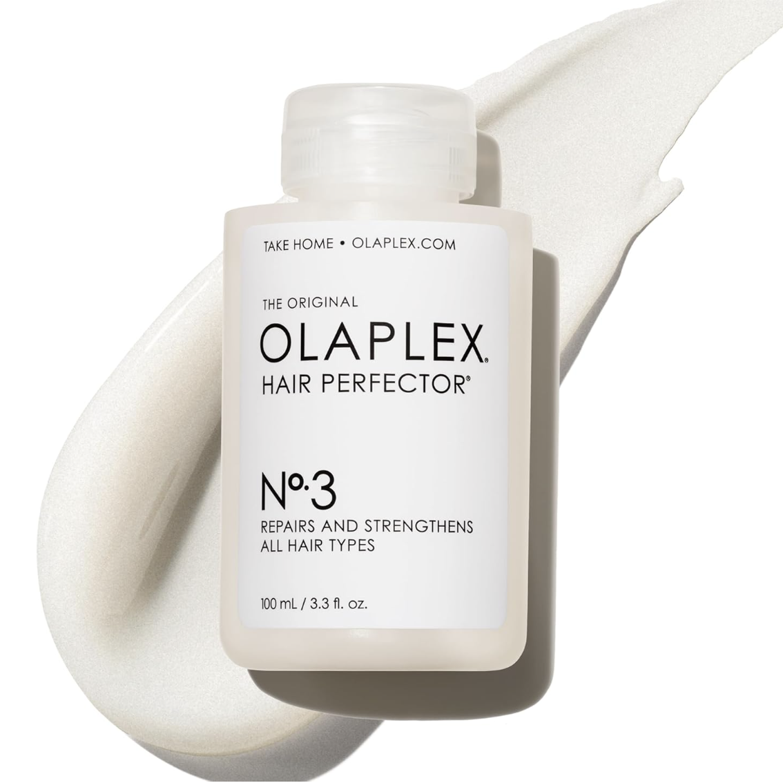 Olaplex No. 3 Bond Building Hair Perfector: Concentrated Pre-Shampoo Treatment | Repairs Damage &amp;amp; Strengthens Hair | Rebuilds 3 Hair Bonds | for Coily, Curly, Straight, and Wavy, 100 Ml / 3.3 Fl Oz
