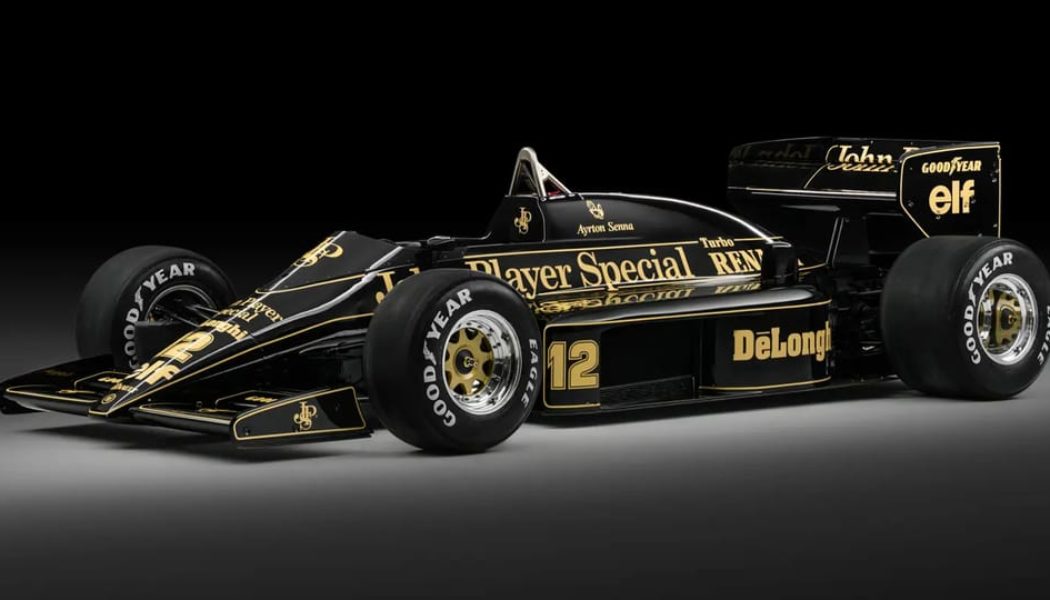 Ayrton Senna's 1986 Lotus 98T Formula 1 Car Heads To Auction