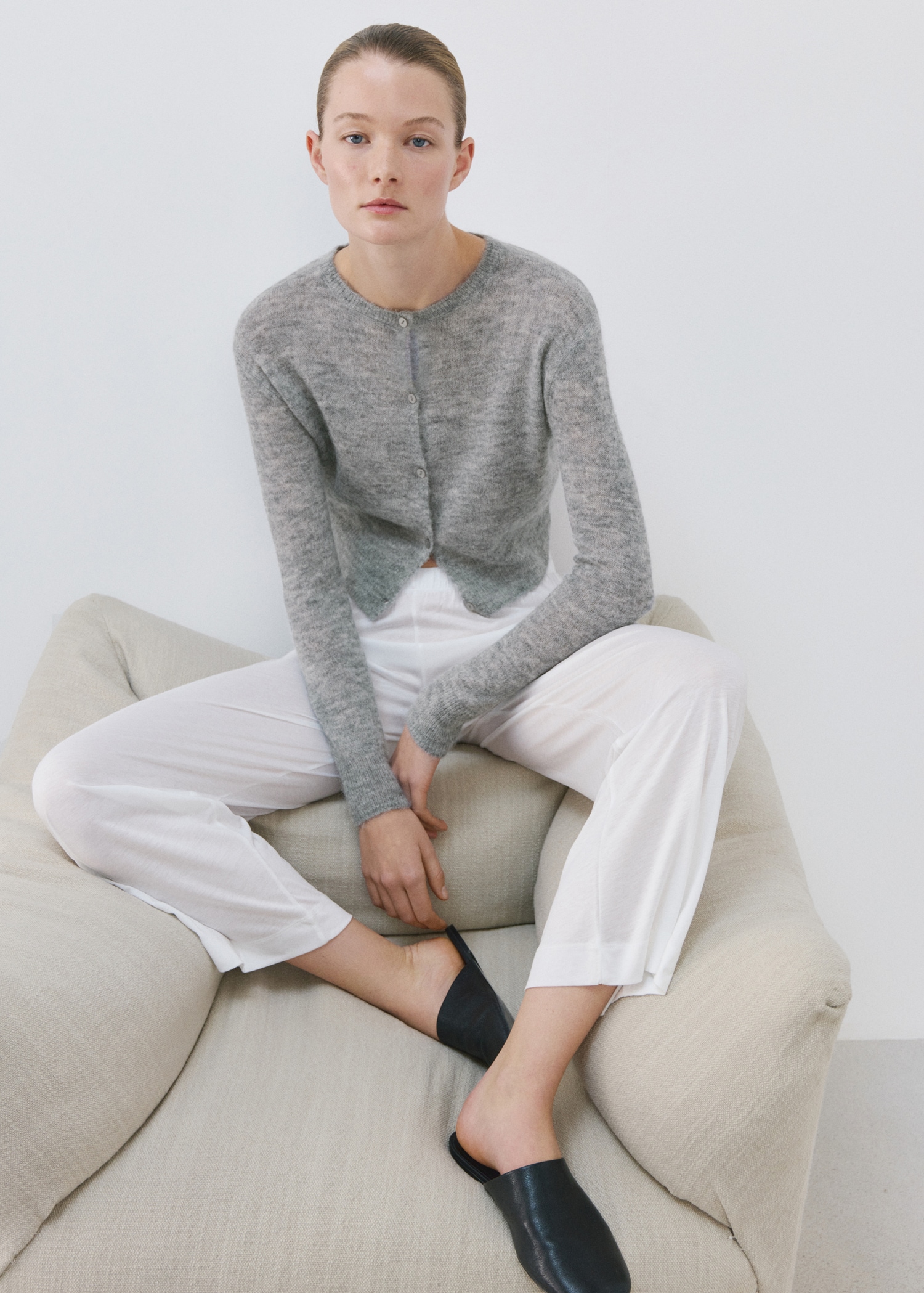 Short Wool Cardigan - Women | Mango United Kingdom