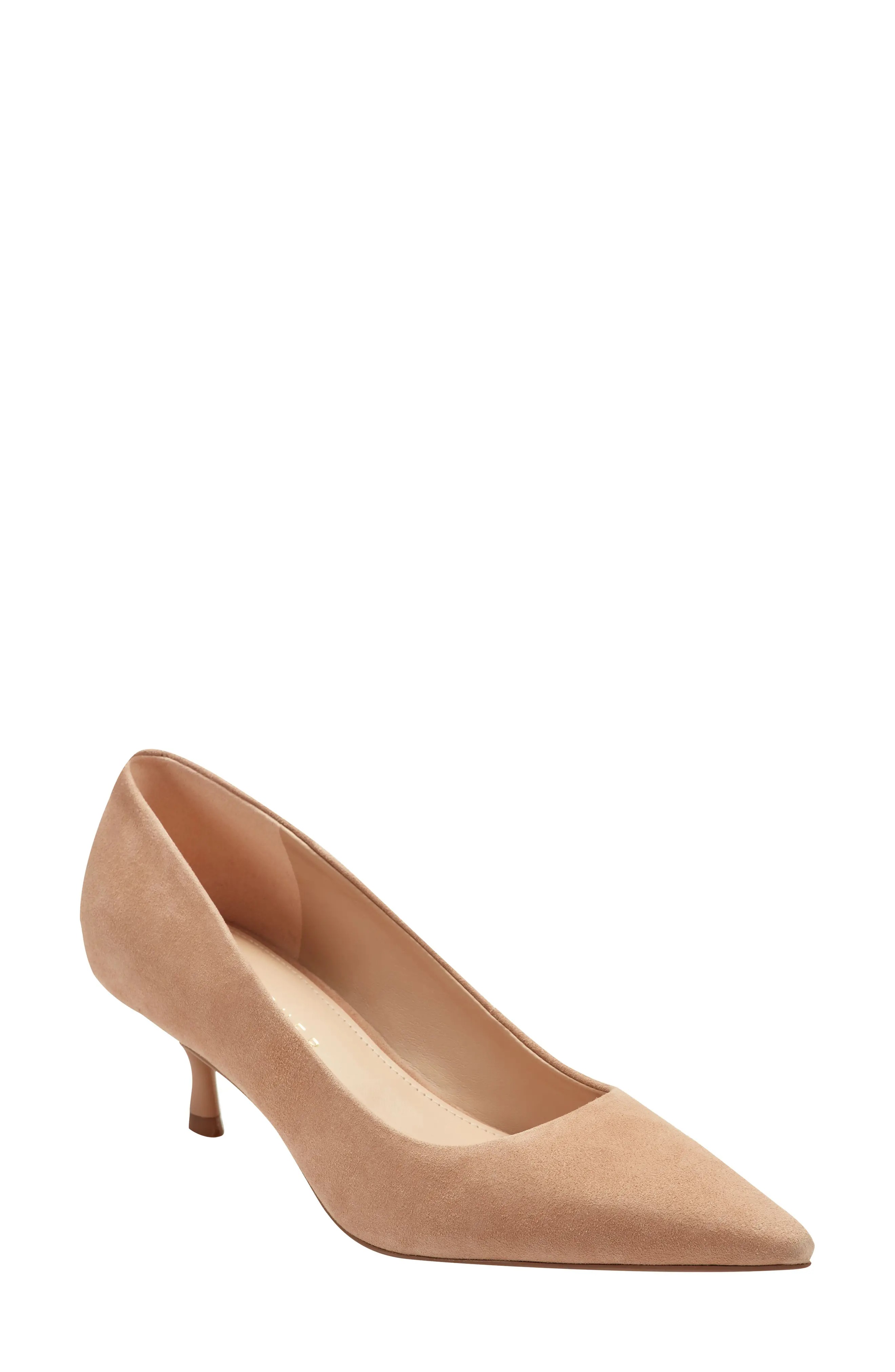 Calynna Pointed Toe Kitten Heel Pump