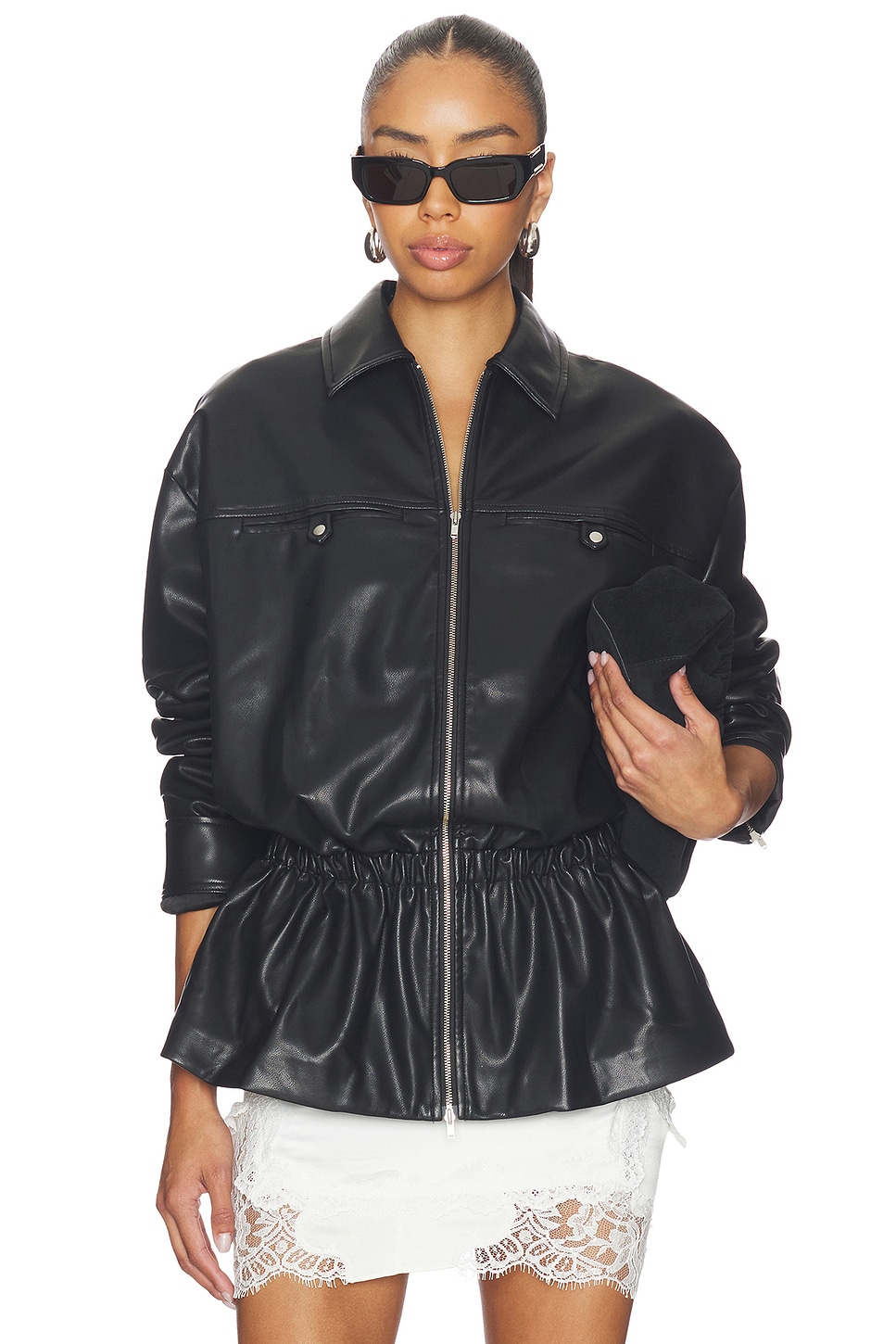 Greta Faux Leather Jacket