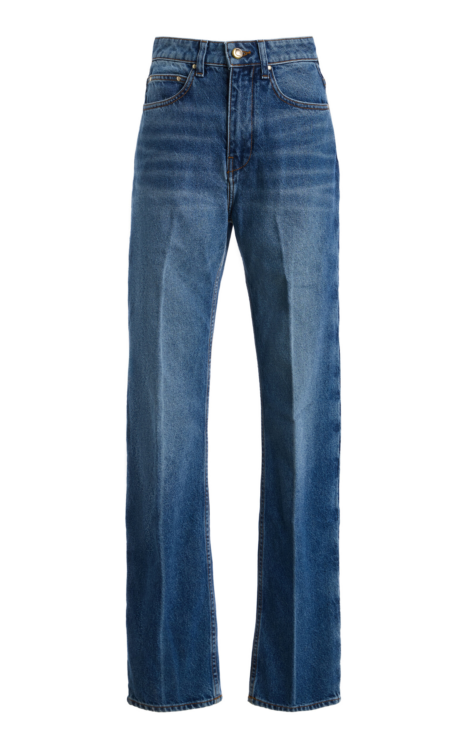Noon Rigid High-Rise Straight-Leg Jeans