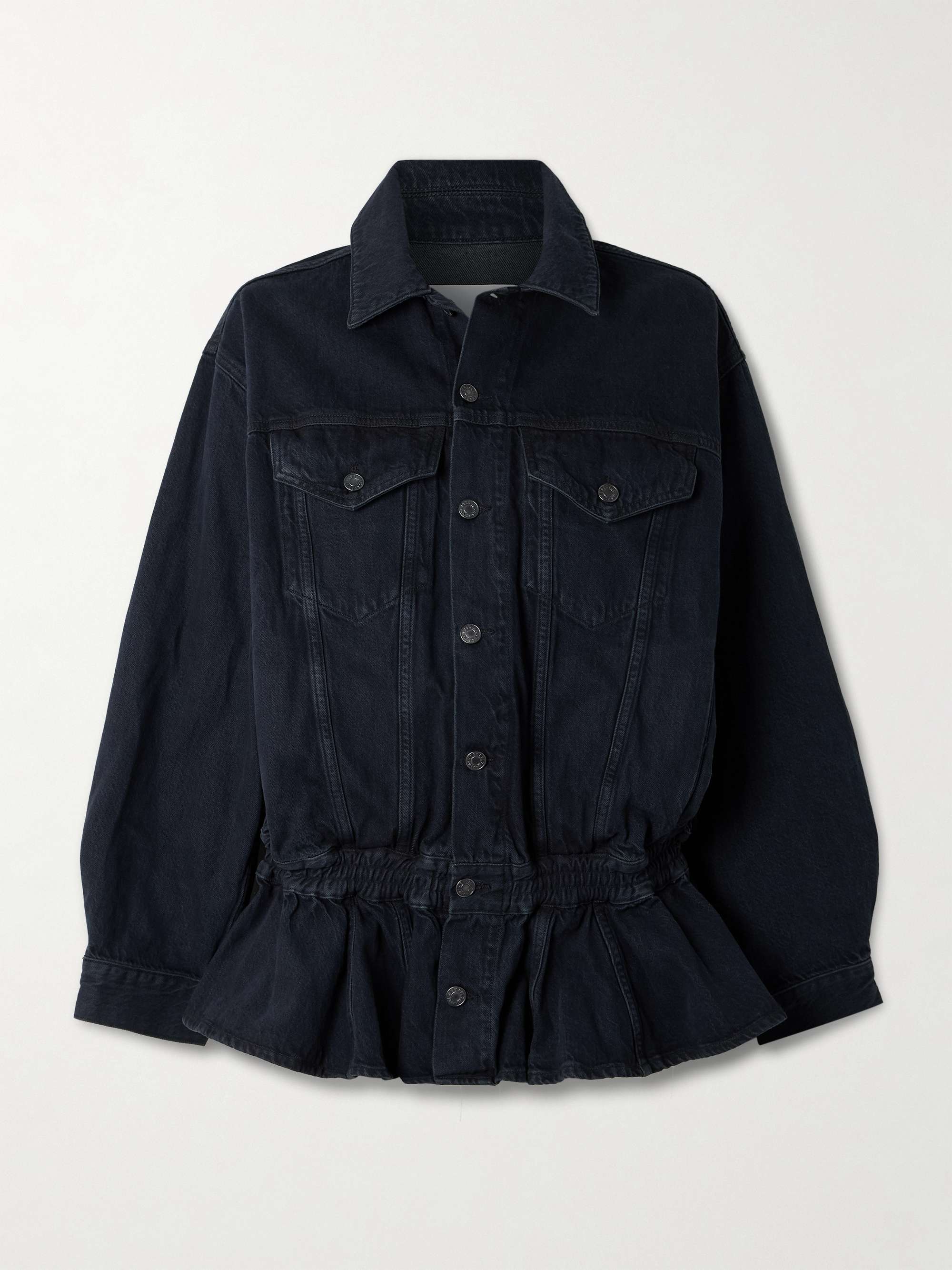 Rubik Denim Peplum Jacket