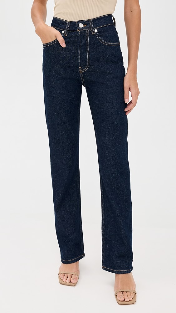 Eb Denim High Rise Straight Jeans