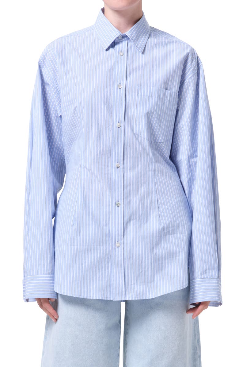 Cinch Stripe Button-Up Shirt