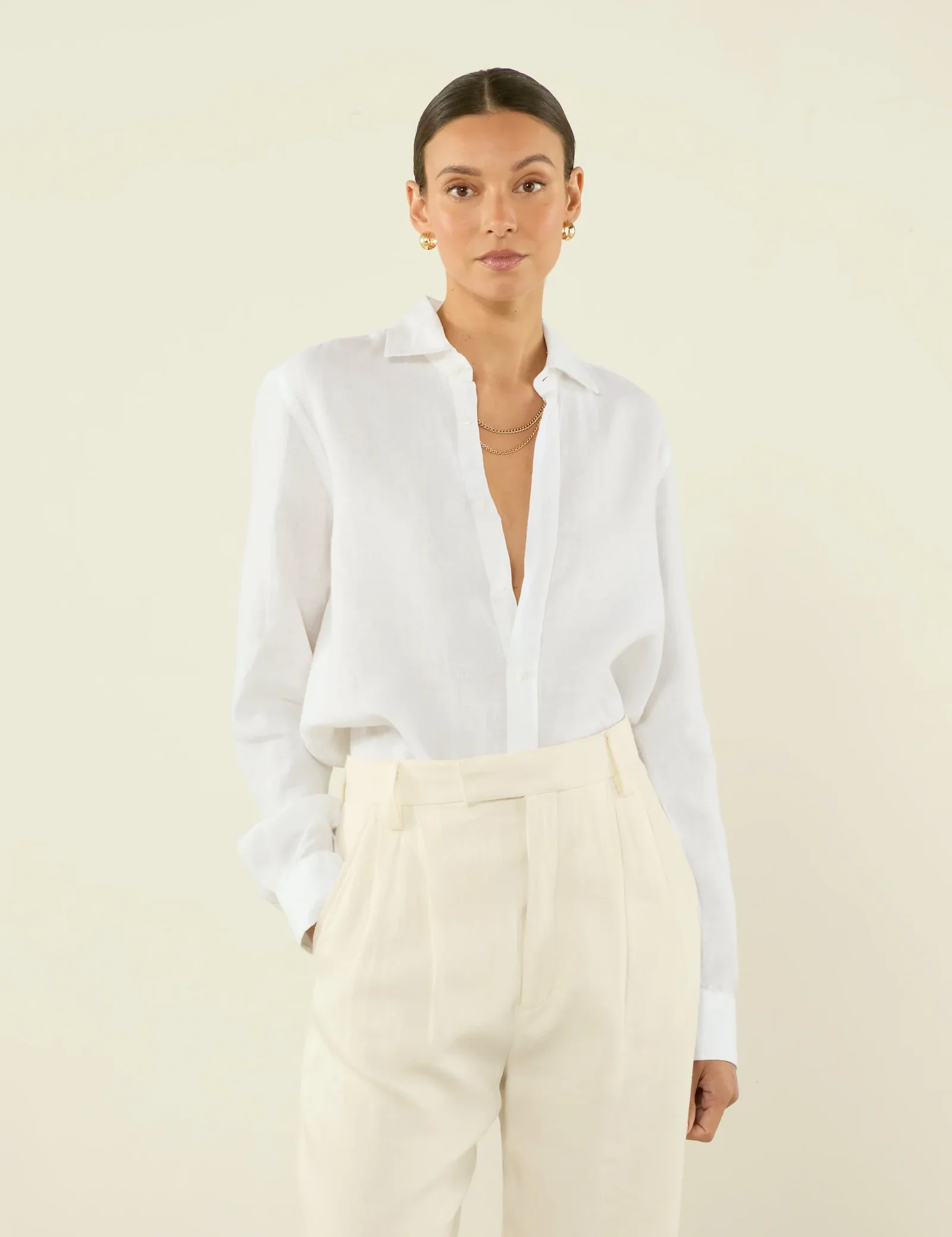 With Nothing Underneath, The Boyfriend Linen Shirt