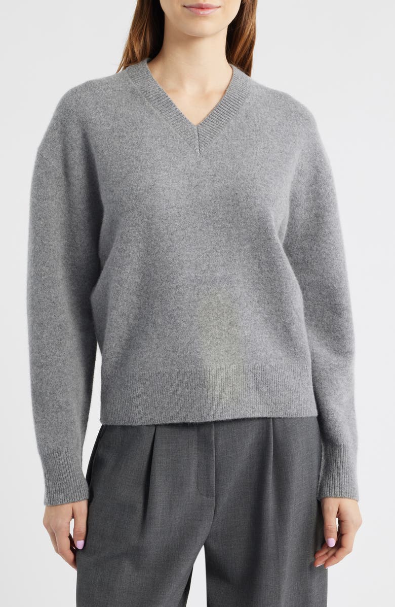 Wool Blend V-Neck Sweater