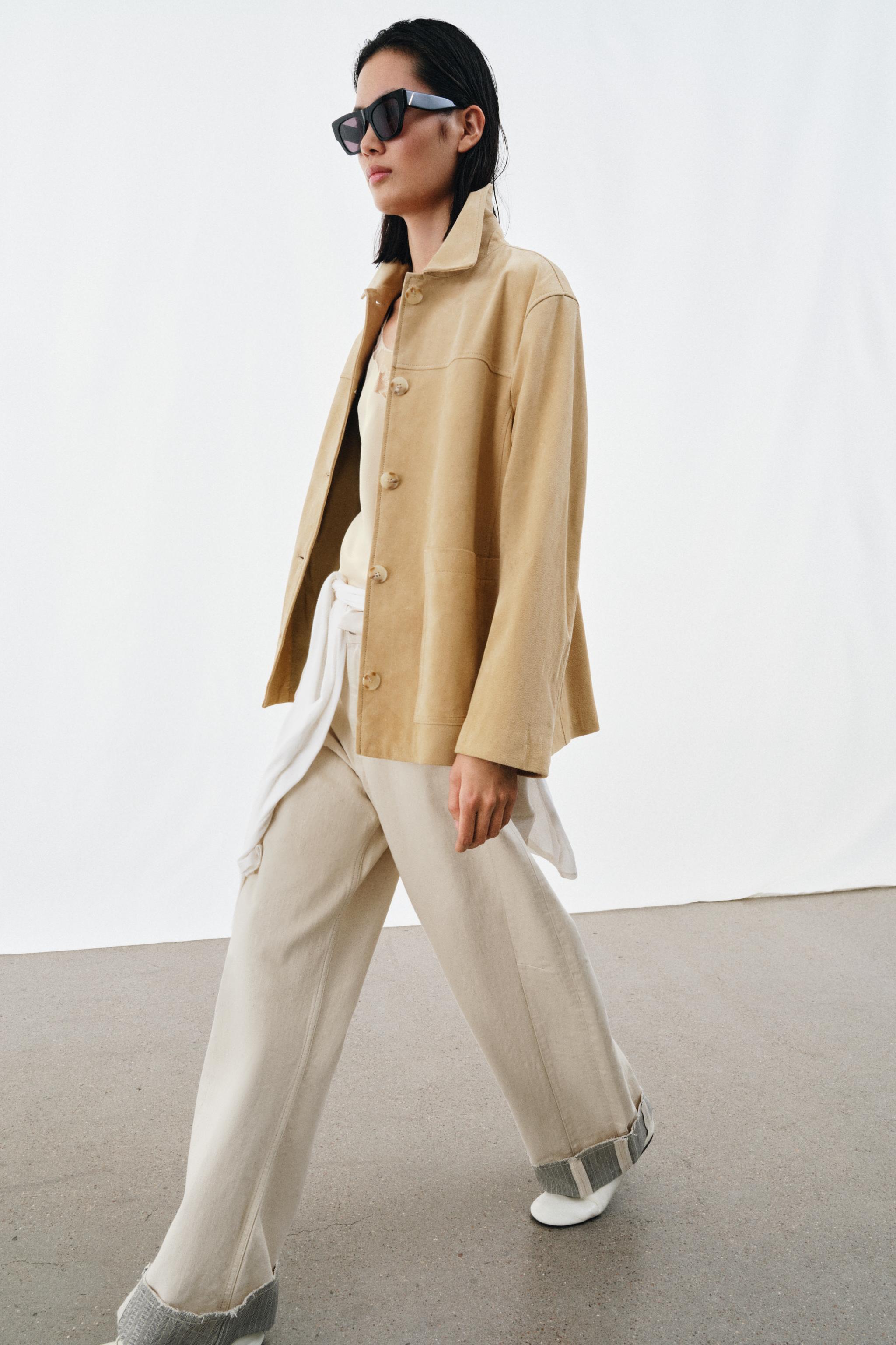 Suede Leather Jacket Zw Collection Limited Edition