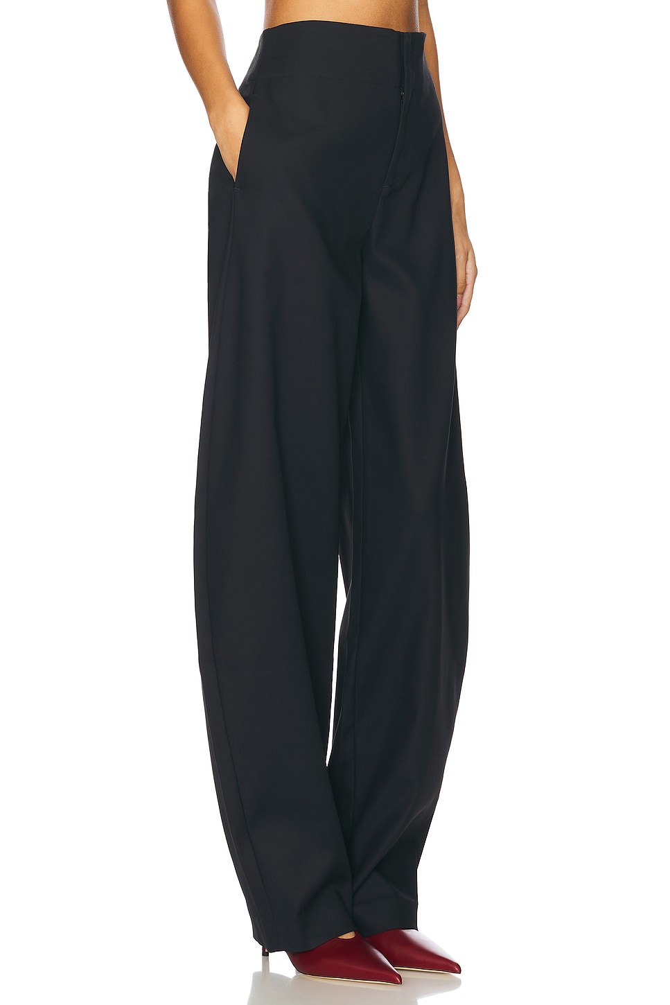 Mai Sculptural Compact Suiting Pant