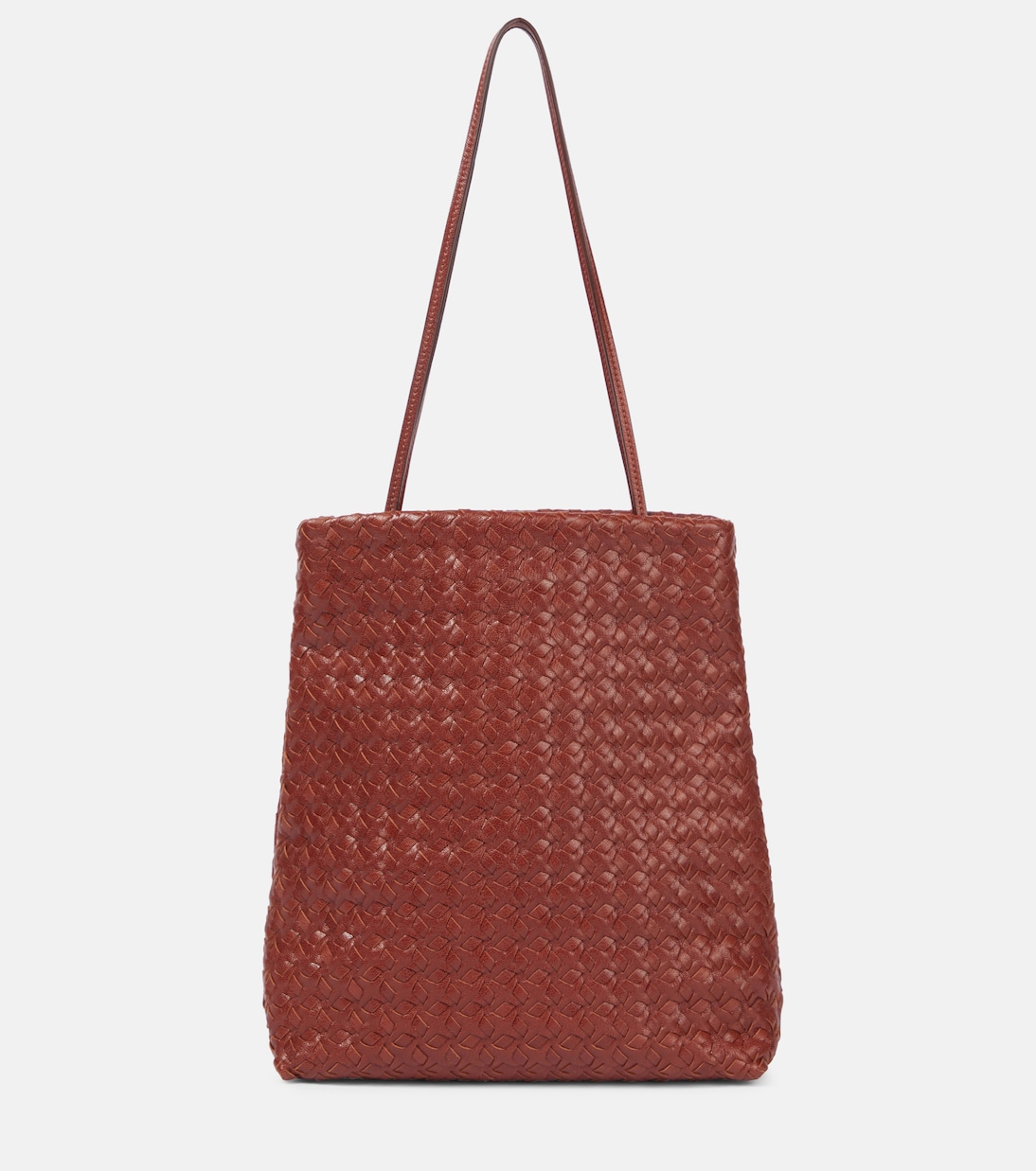 Lilou Woven Leather Shoulder Bag
