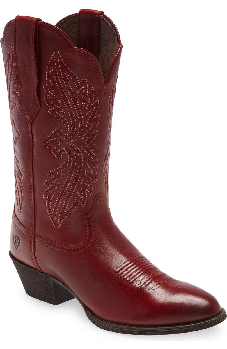 Heritage Toe Stretch Leather Western Boot