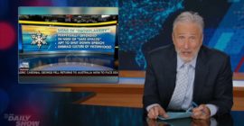 Jon Stewart Mocks MAGA’s Victimhood Over Bad Bunny Halftime Performance