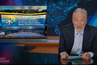 Jon Stewart Mocks MAGA's Victimhood Over Bad Bunny Halftime Performance