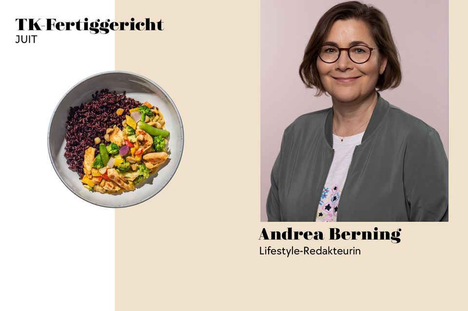 Redakteurin Andrea hat die Fertiggerichte von Juit probiert. Ob es geschmeckt hat?