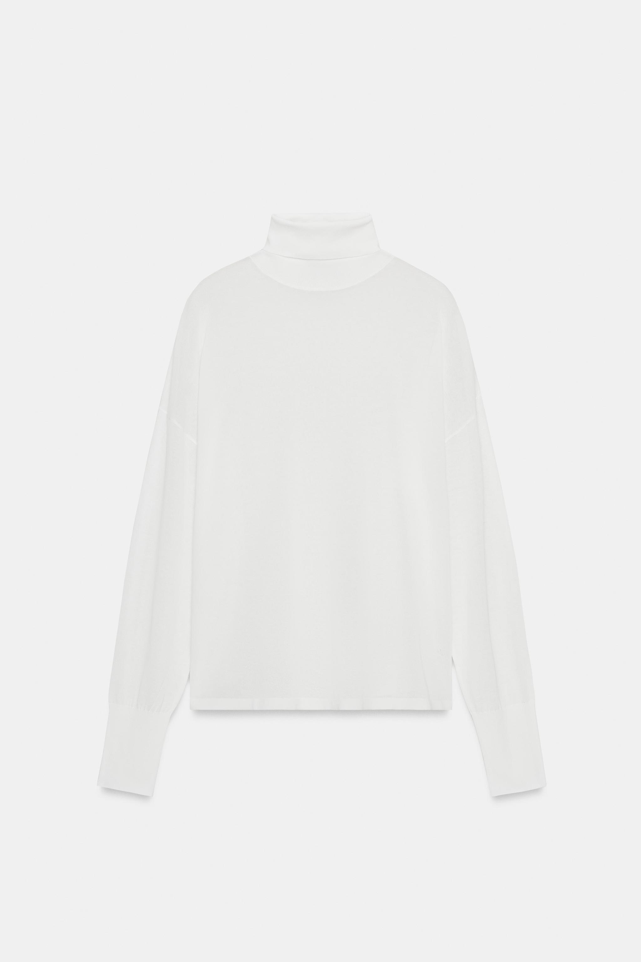 Extra-Fine Knit High Collar Jumper
