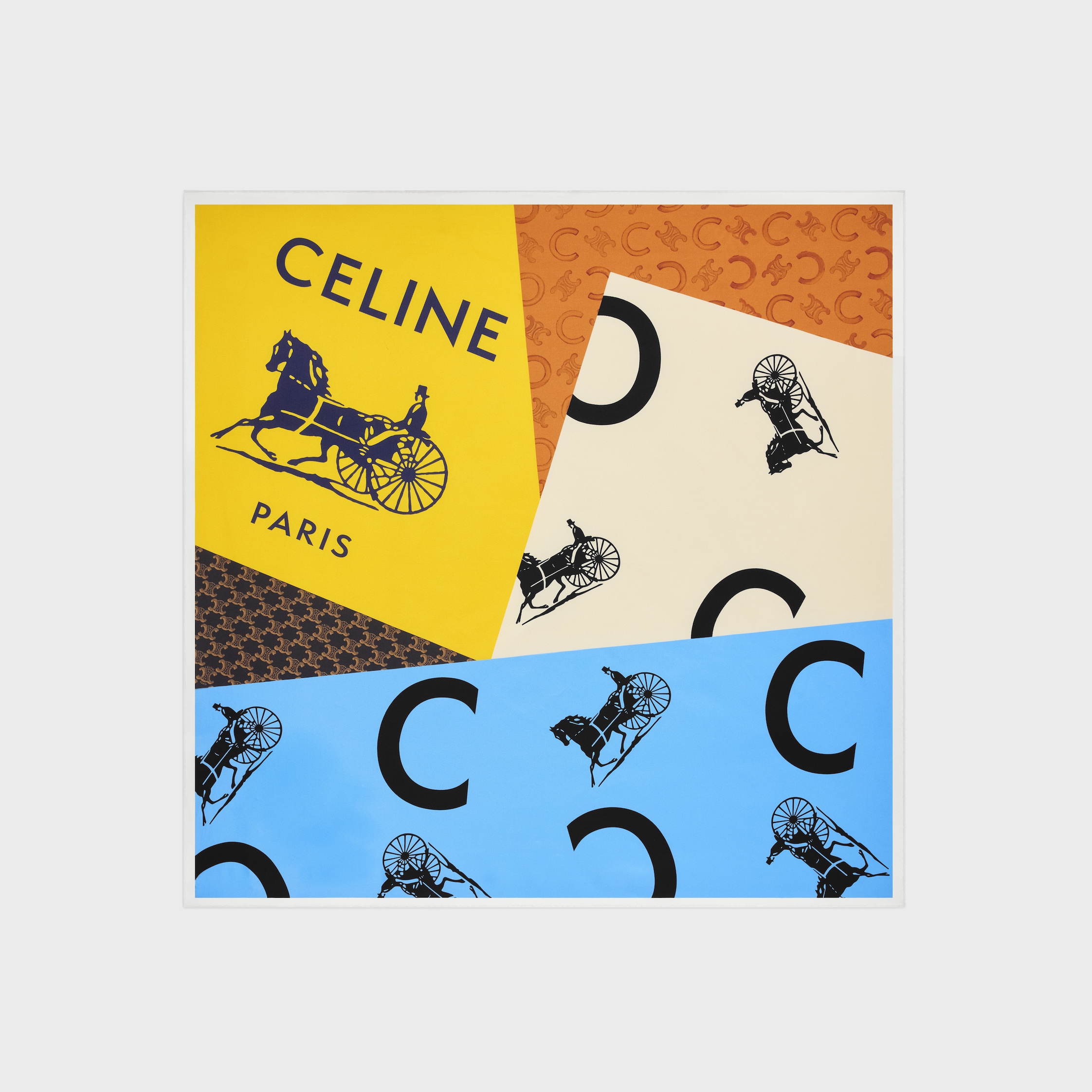 Square in Silk Twill