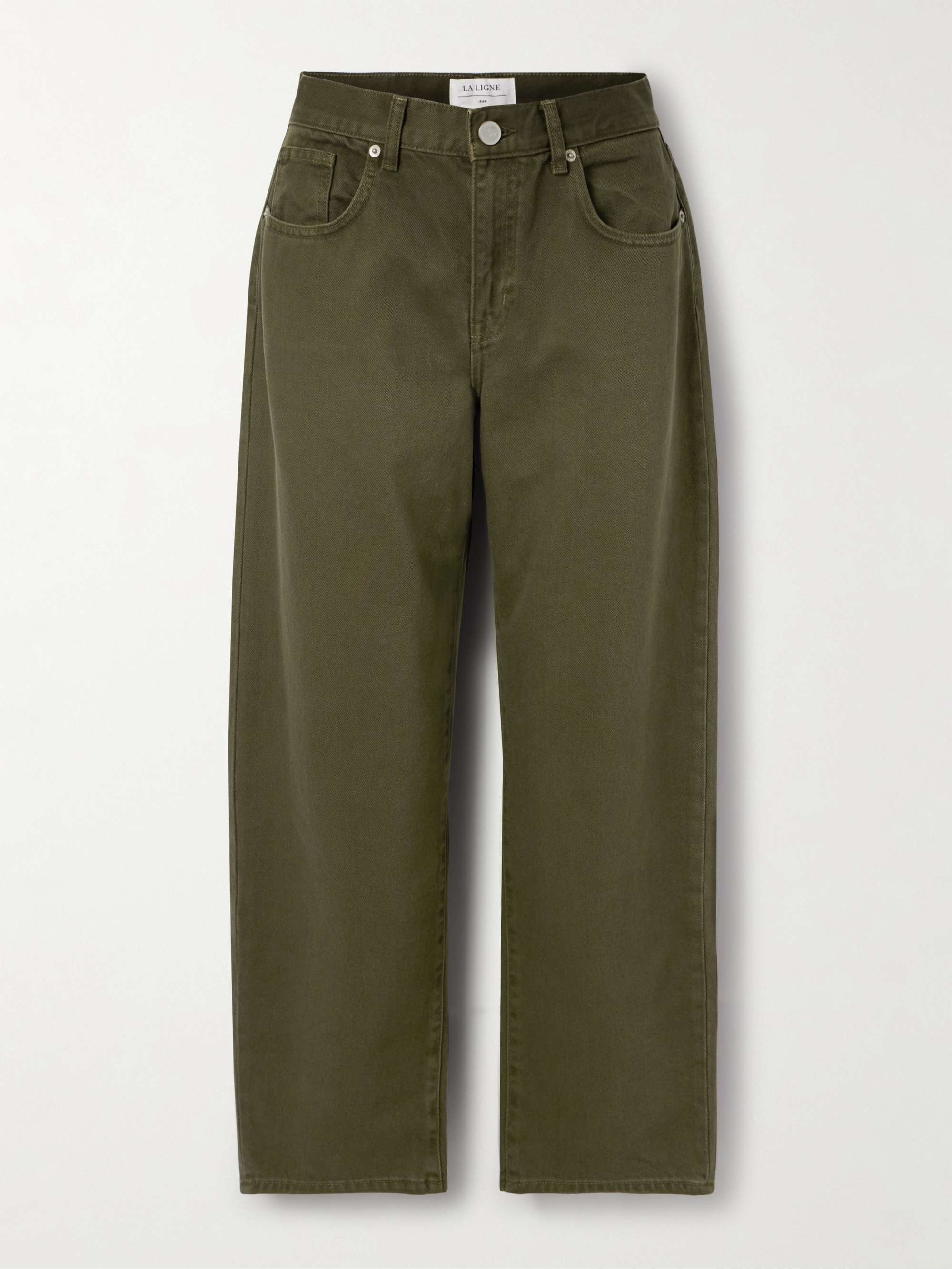 Marilyn Cotton-Twill Wide-Leg Pants