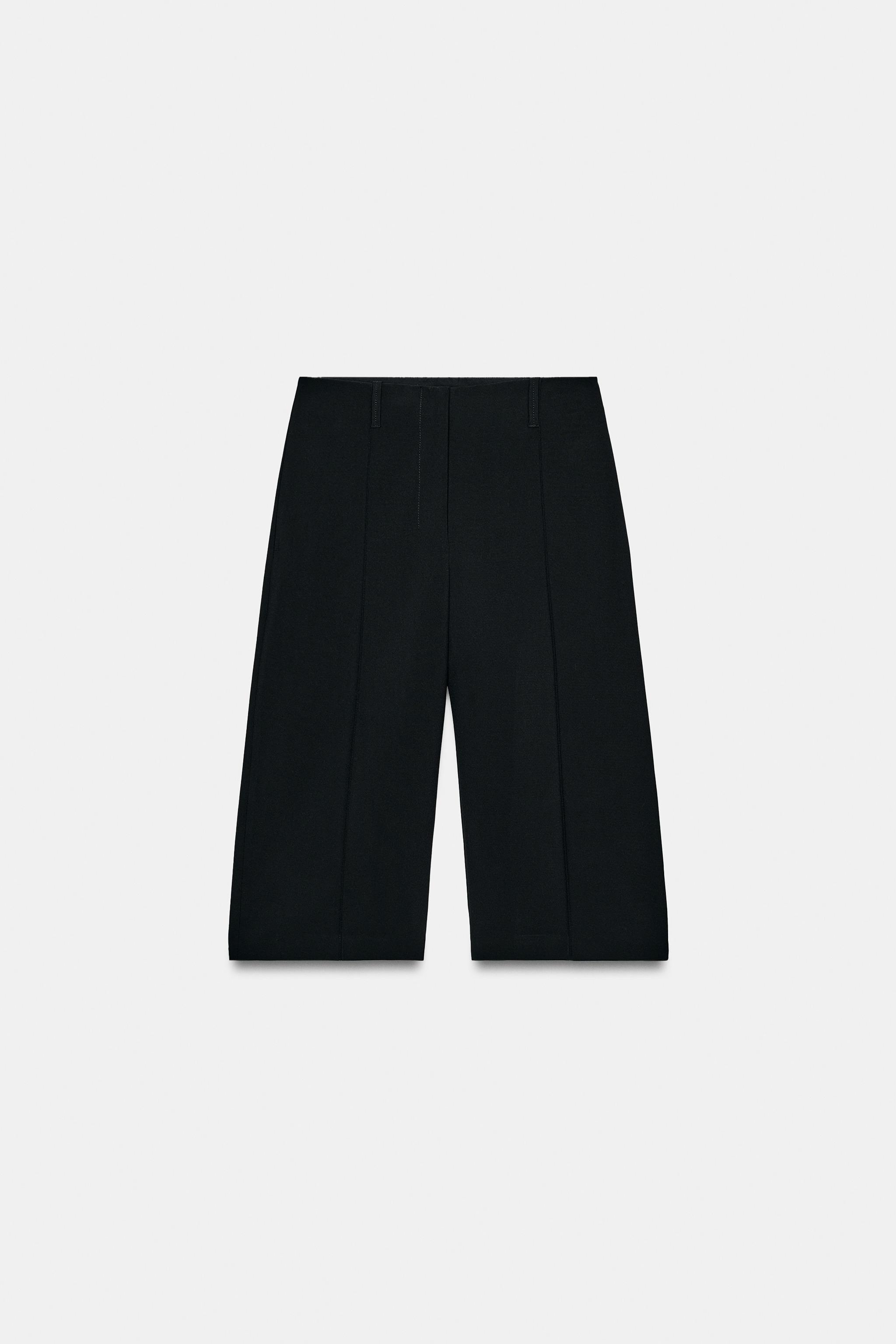 Straight Shorts With Front Seam Zw Collection