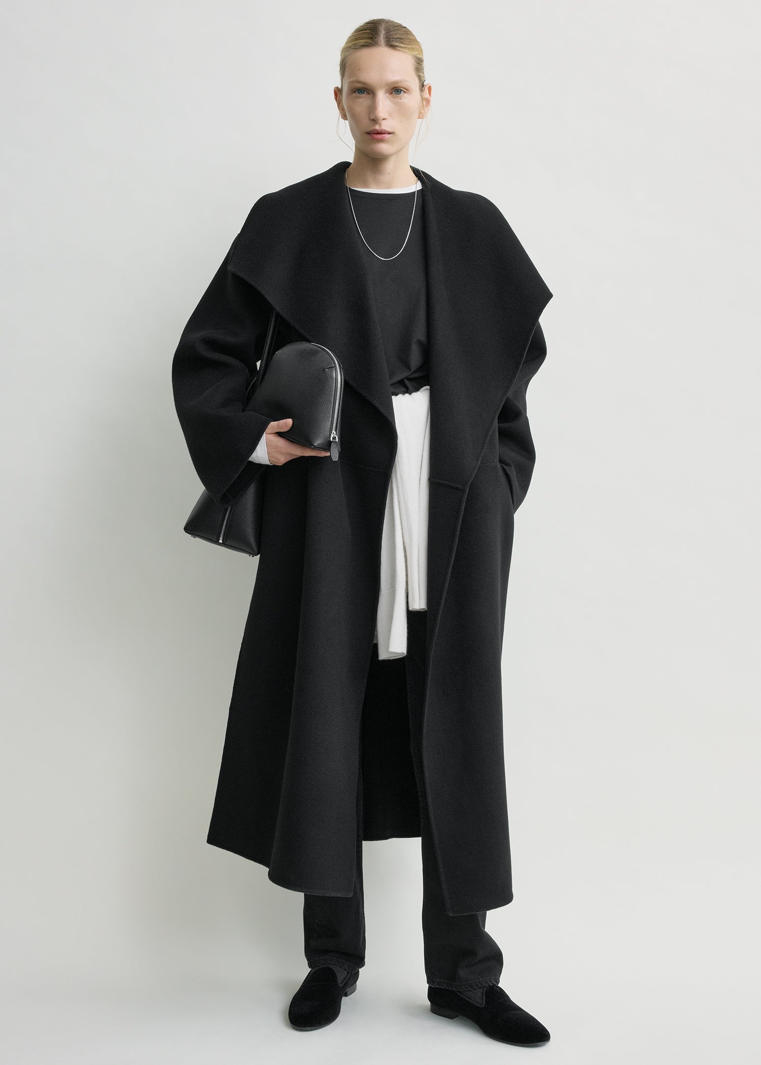 Signature Doubl&amp;eacute; Coat Black