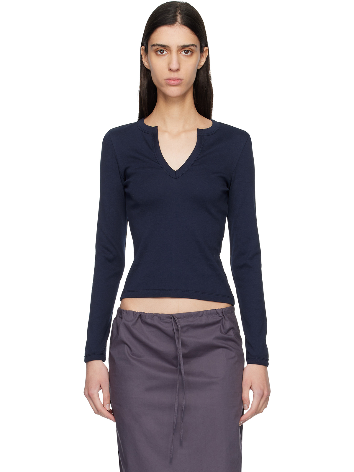 Navy Iman Longsleeve T-Shirt