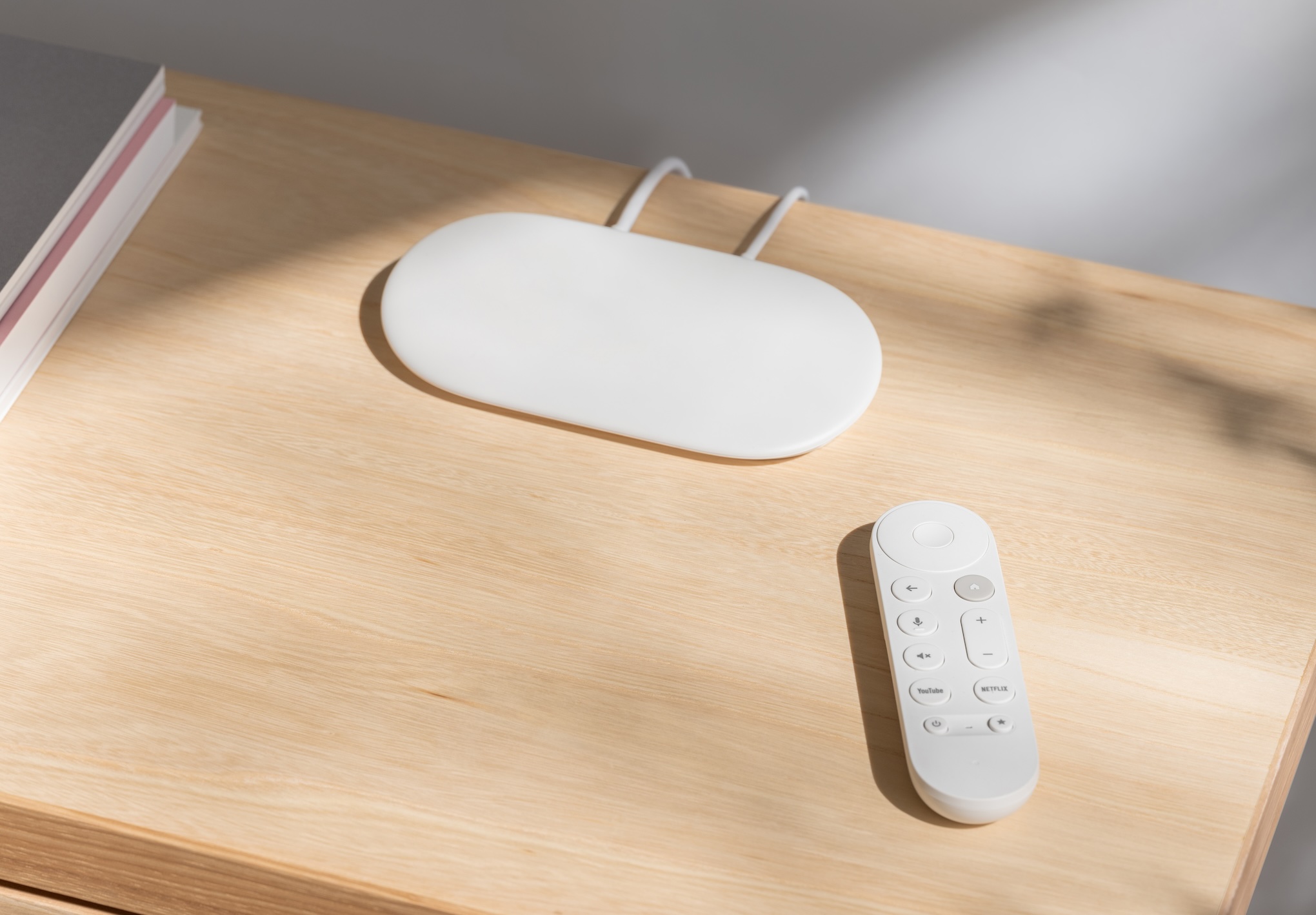 A marketing image of the Google TV Streamer.