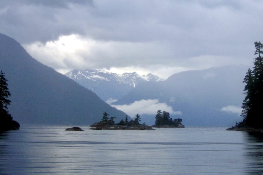 The eerie Desolation Sound in Canada