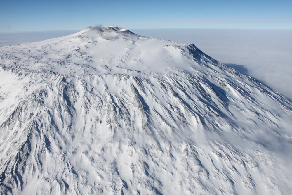 Mount Erebus is Antarctica