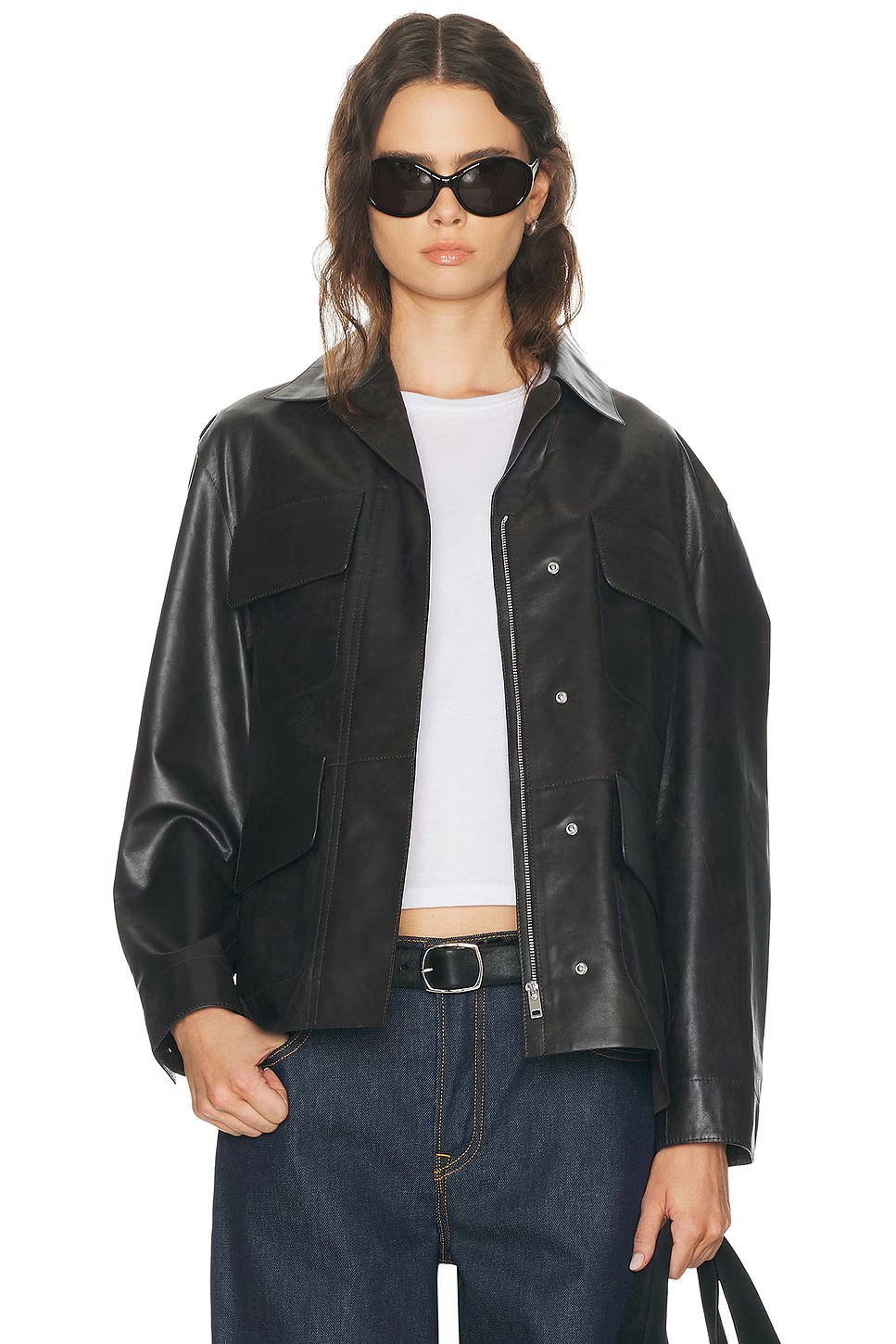 GRLFRND, Dara Leather Jacket