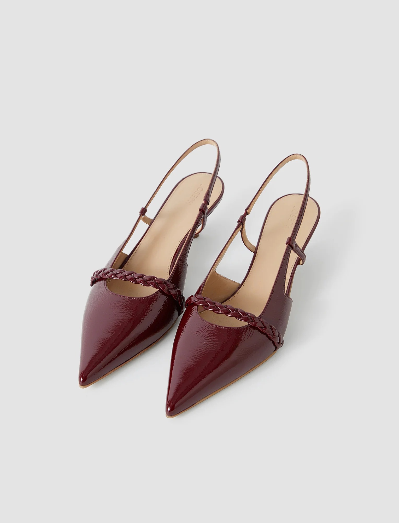 Joseph, Anisa Patent Leather Slingback Shoes