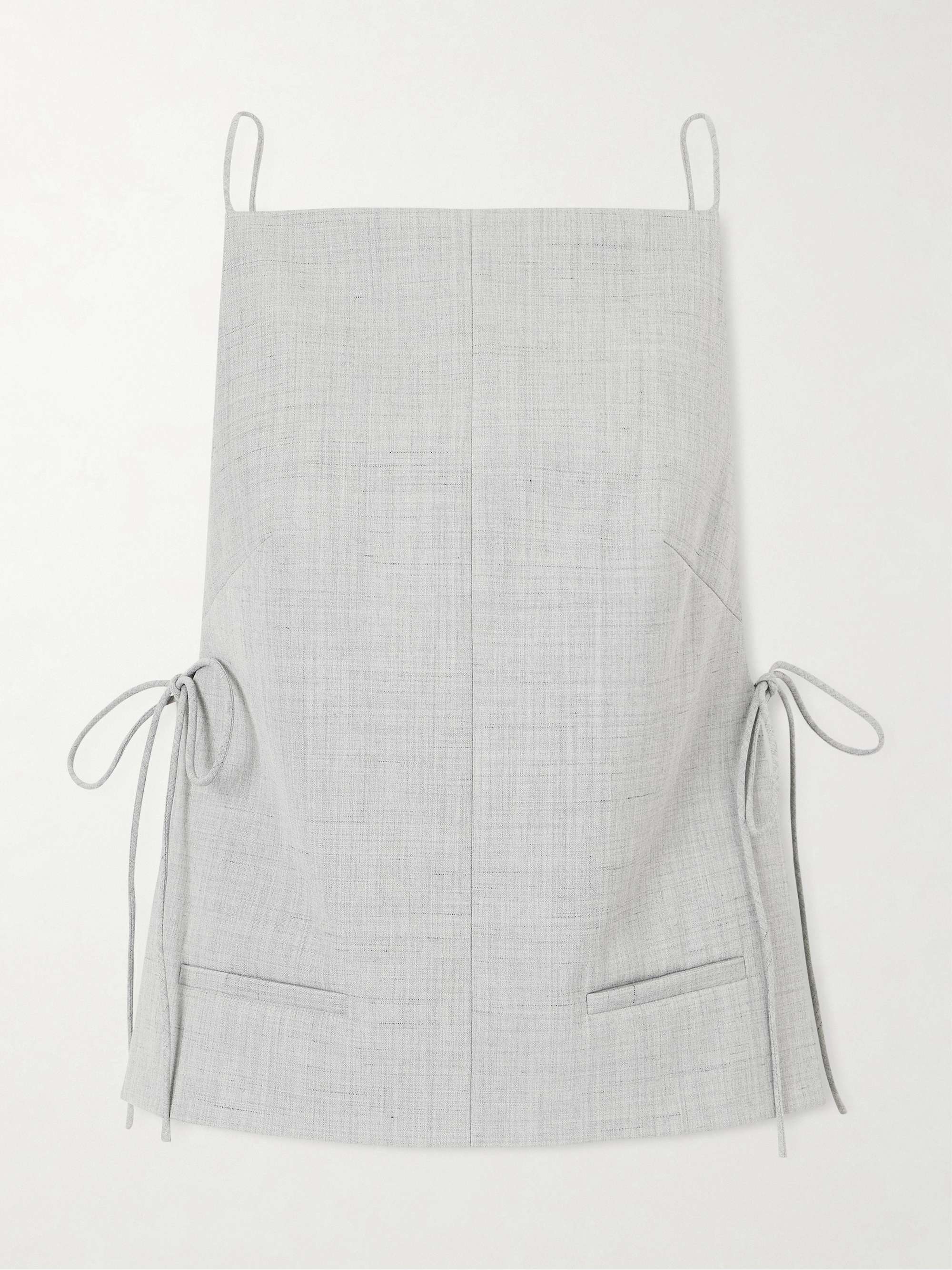 Tie-Detailed Recycled Woven Top