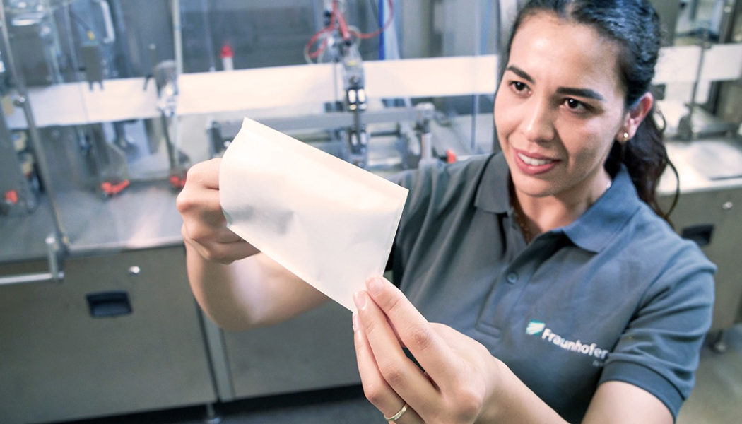 A new manufacturing process uses lasers to seal paper packaging instead of glue