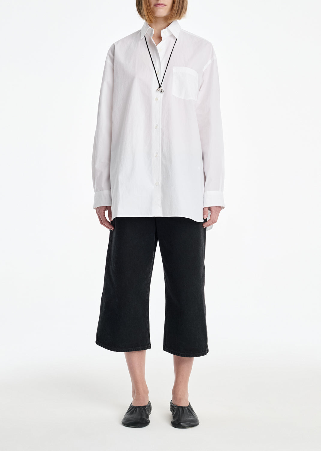 Agolde X Maria Mcmanus A-Line Shirt Poplin in White Cotton - Xs / White Cotton