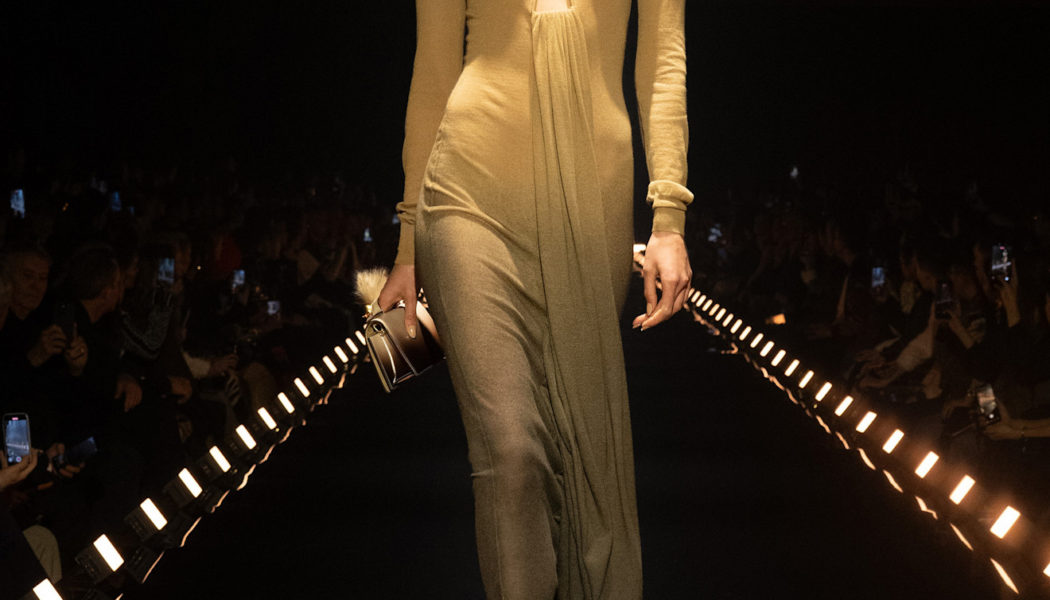 At Schiaparelli, Impossible Knitwear, Ferocious Kitten Heels, and Tops Made From Crushed CDs