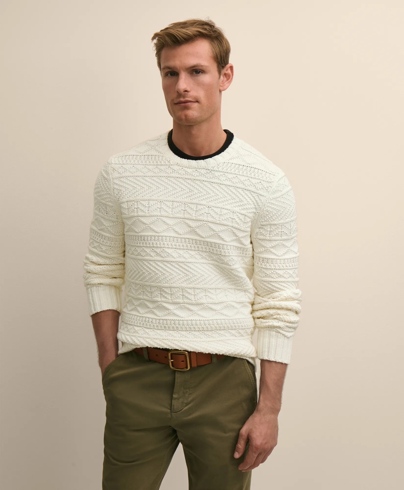 Supima&amp;reg; Cotton Gansey Knit Sweater