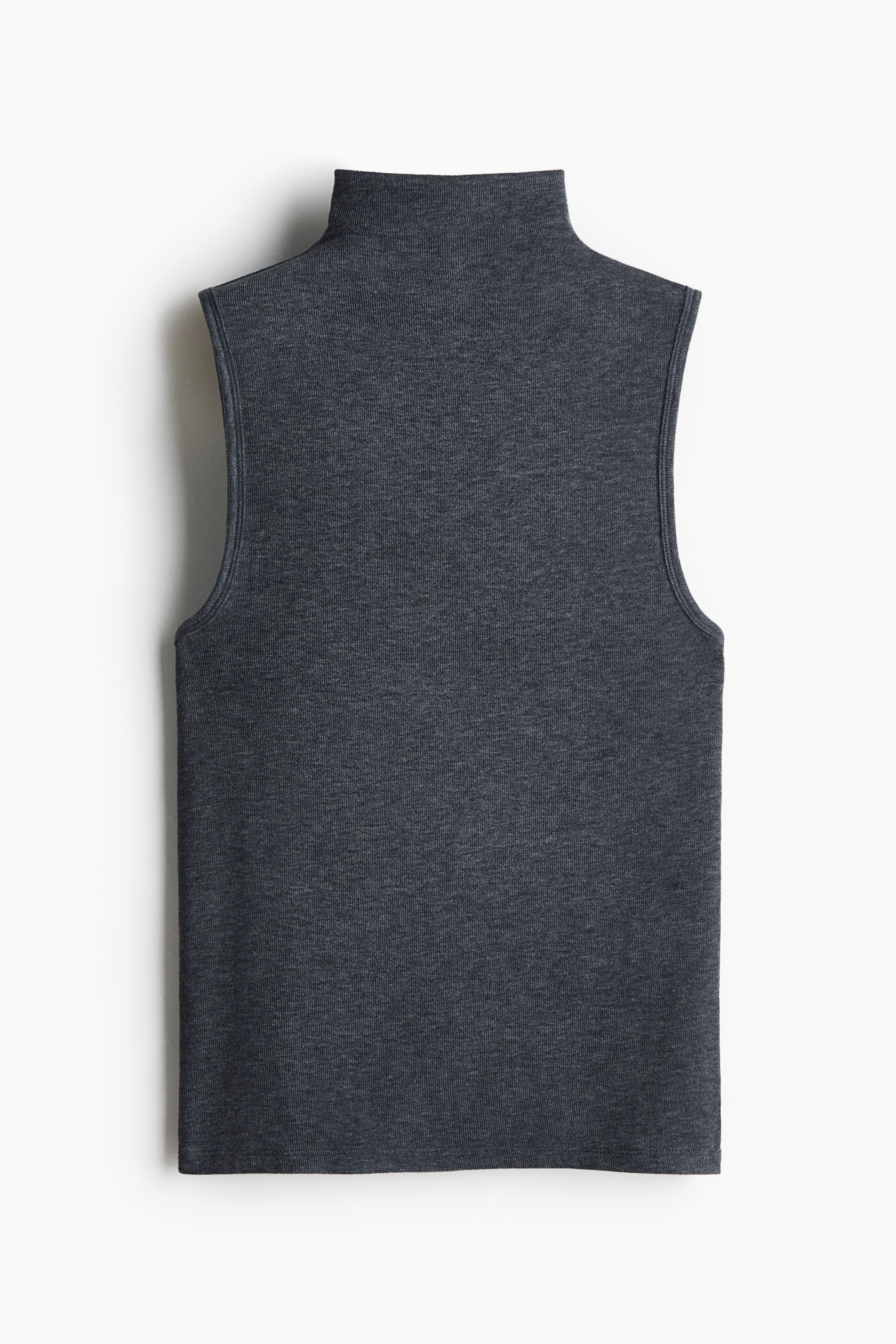 Sleeveless Mock Turtleneck Top