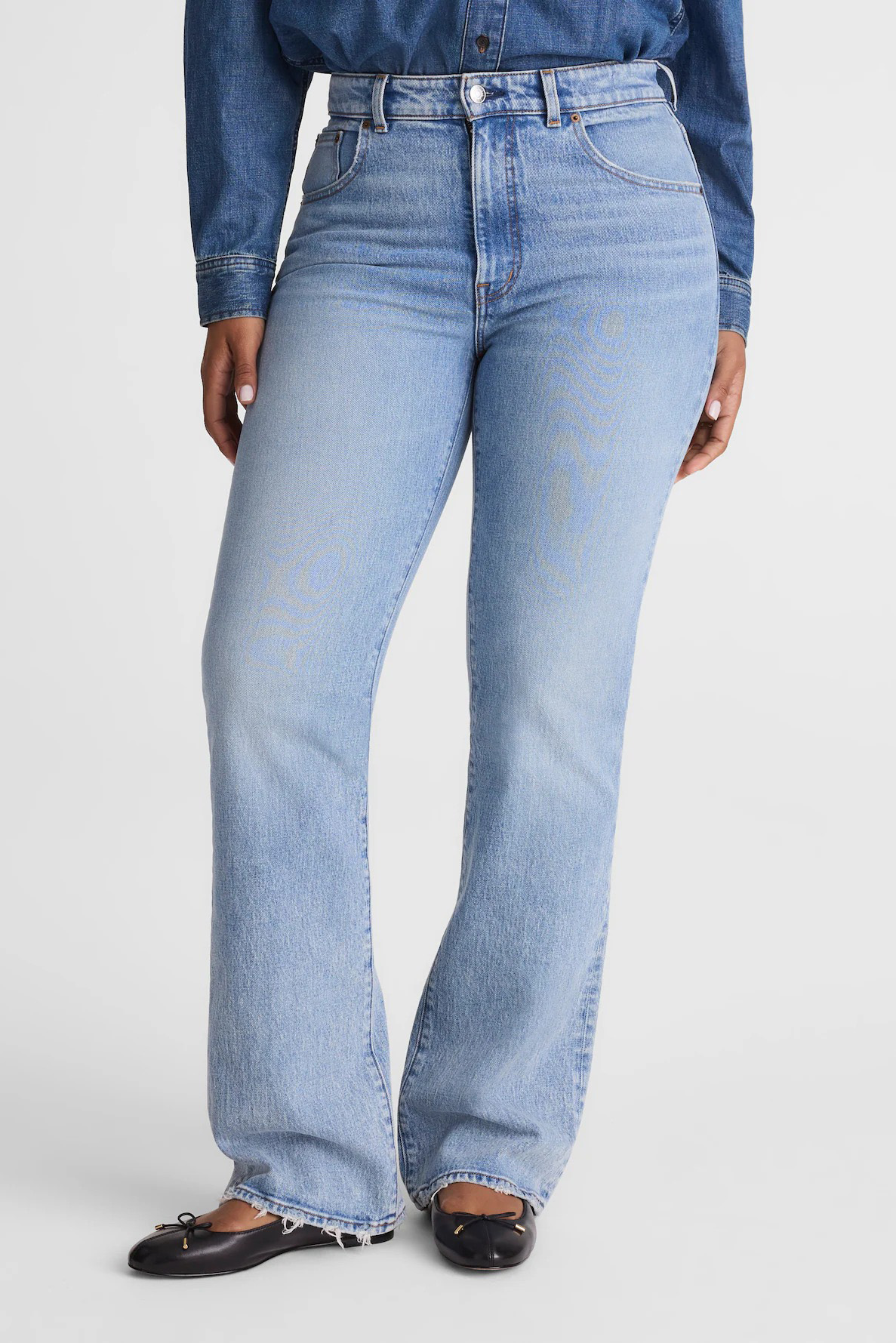 Madewell, Curvy Relaxed Bootcut Jeans