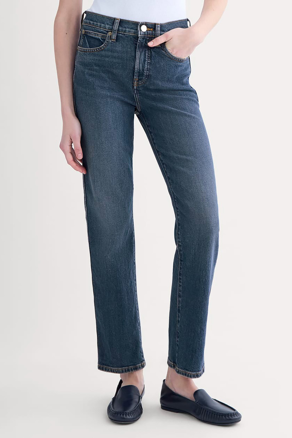 High-Rise Cigarette Jean | Light Vintage Indigo - 23