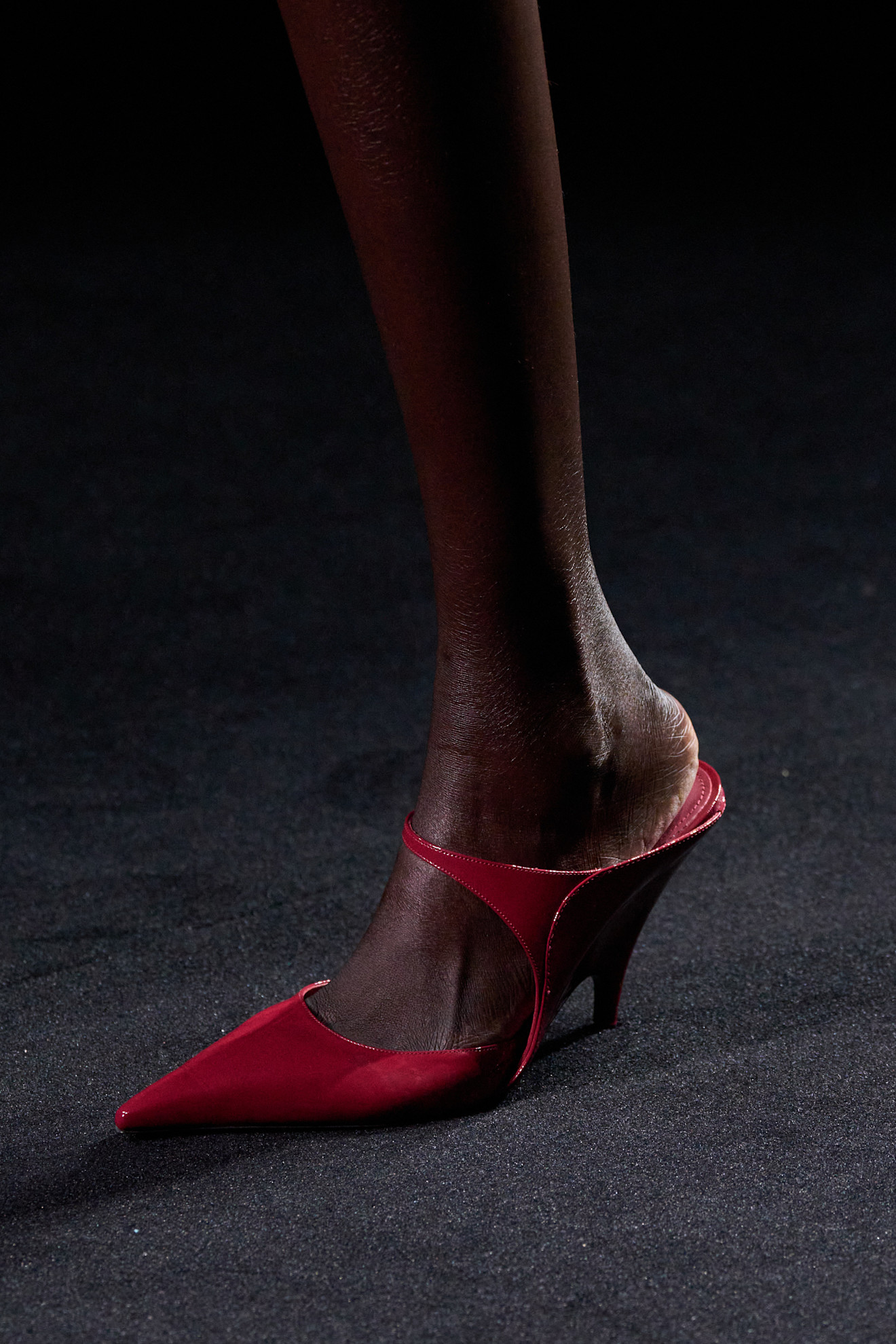 an image of pumps during the ferragamo fall 2026 show.