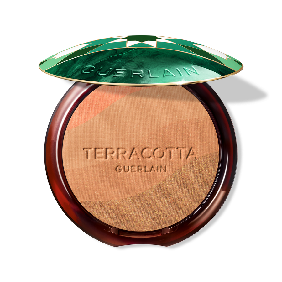 GUERLAIN, Terracotta Light the Sun-Kissed Natural Healthy Glow Powder - 96% Naturally-Derived Ingredients Red Zagora Case