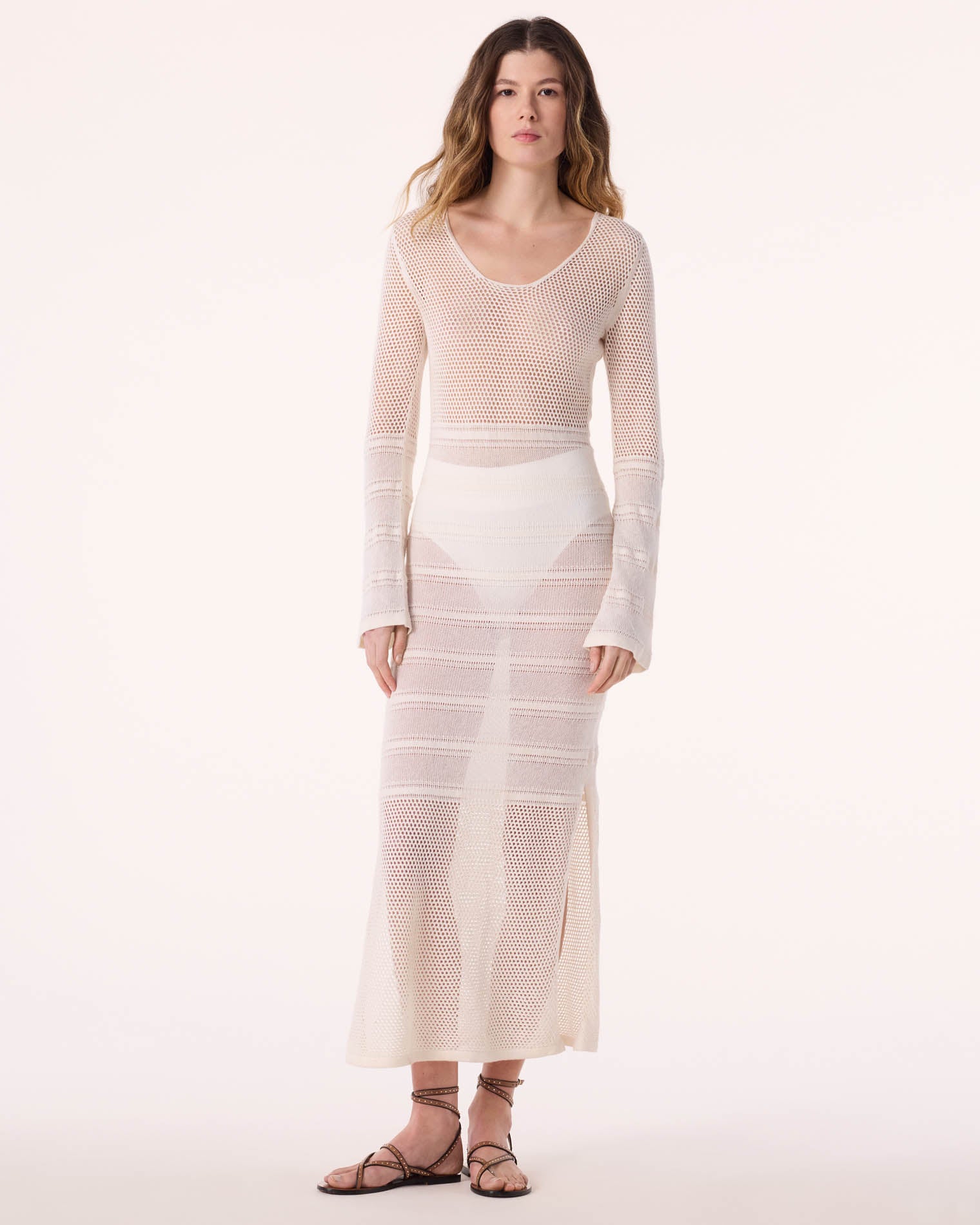 Dress Koffi Crochet White - T1