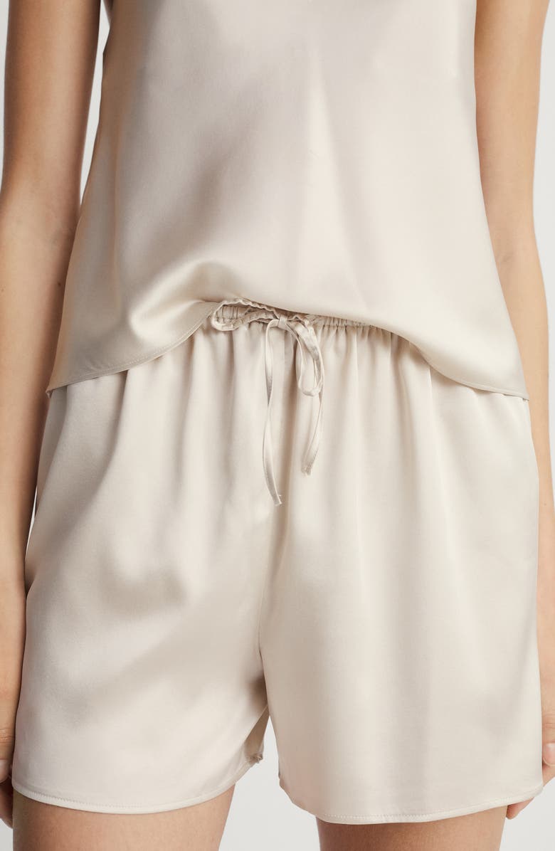 Stretch Silk Pajama Shorts