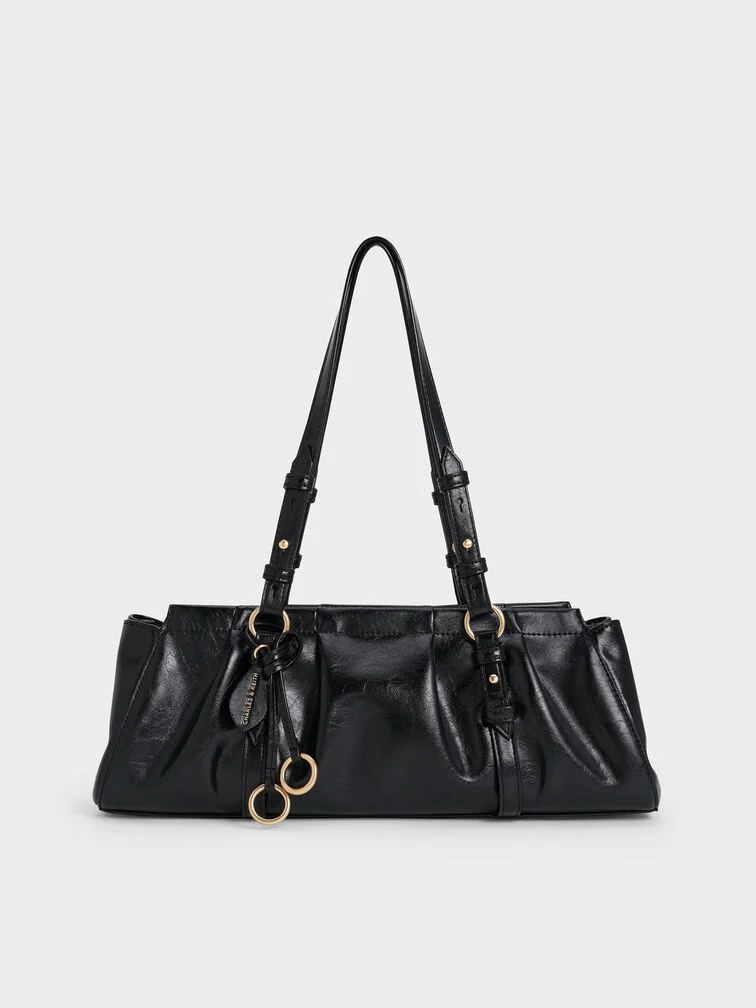 Charles &amp;amp; Keith, Britton Elongated Shoulder Bag
