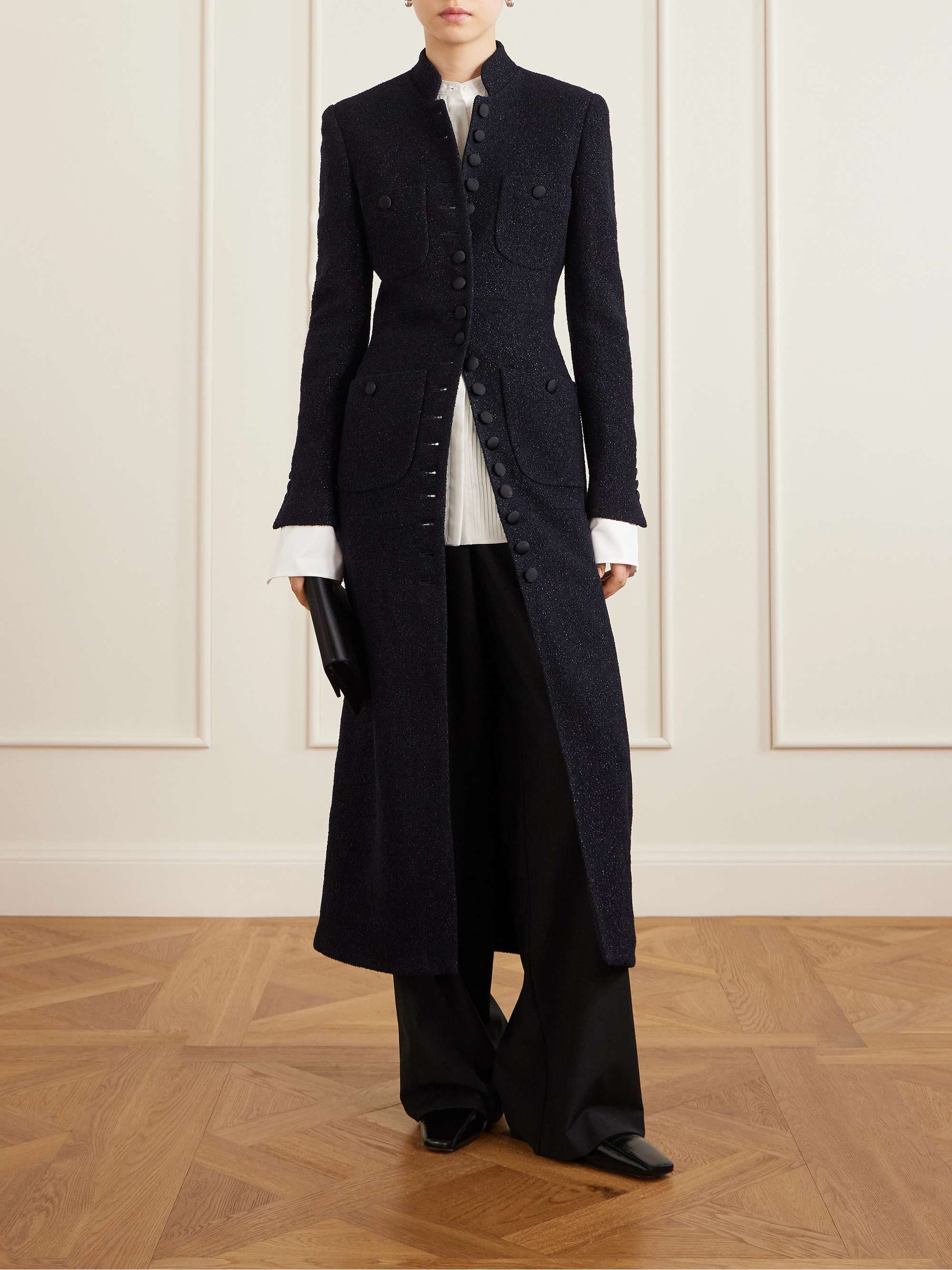 Imperial Wool-Blend Boucl&amp;eacute; Coat