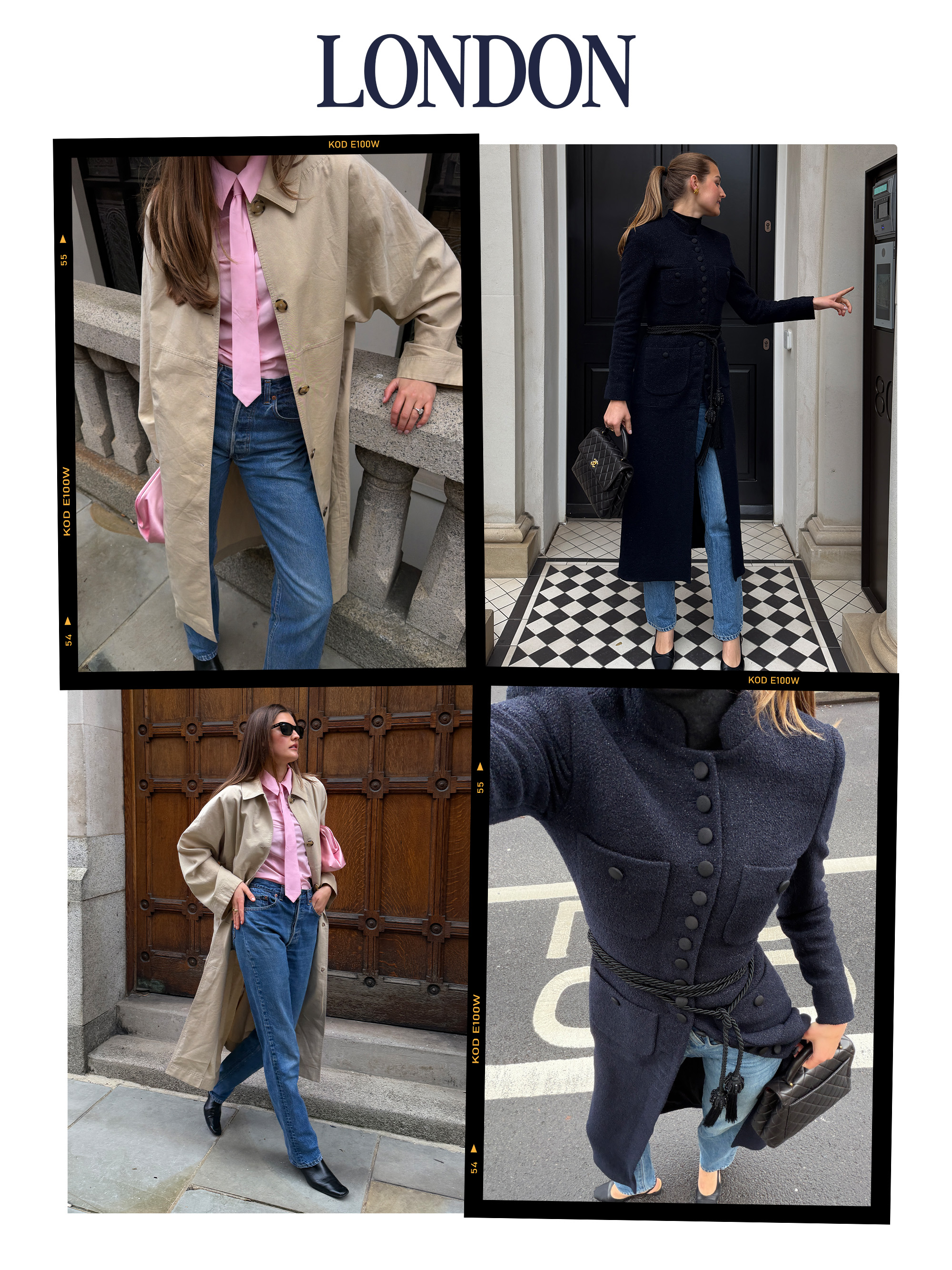 Sara Walker in various outfits in London