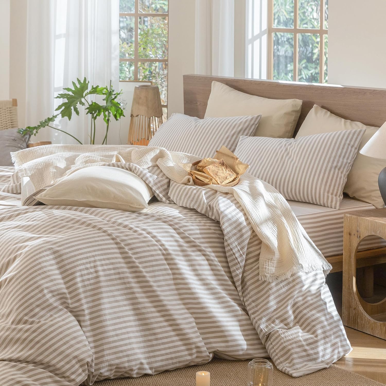 MooMee, Striped Duvet Cover Set