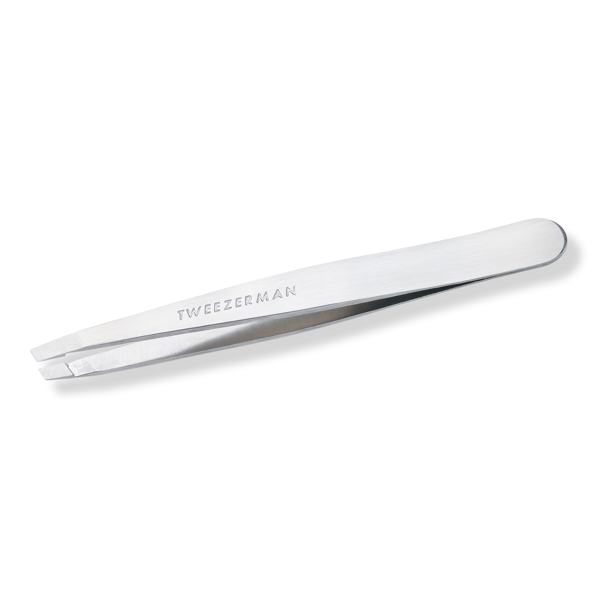 Slant Tweezer - Platinum Silver