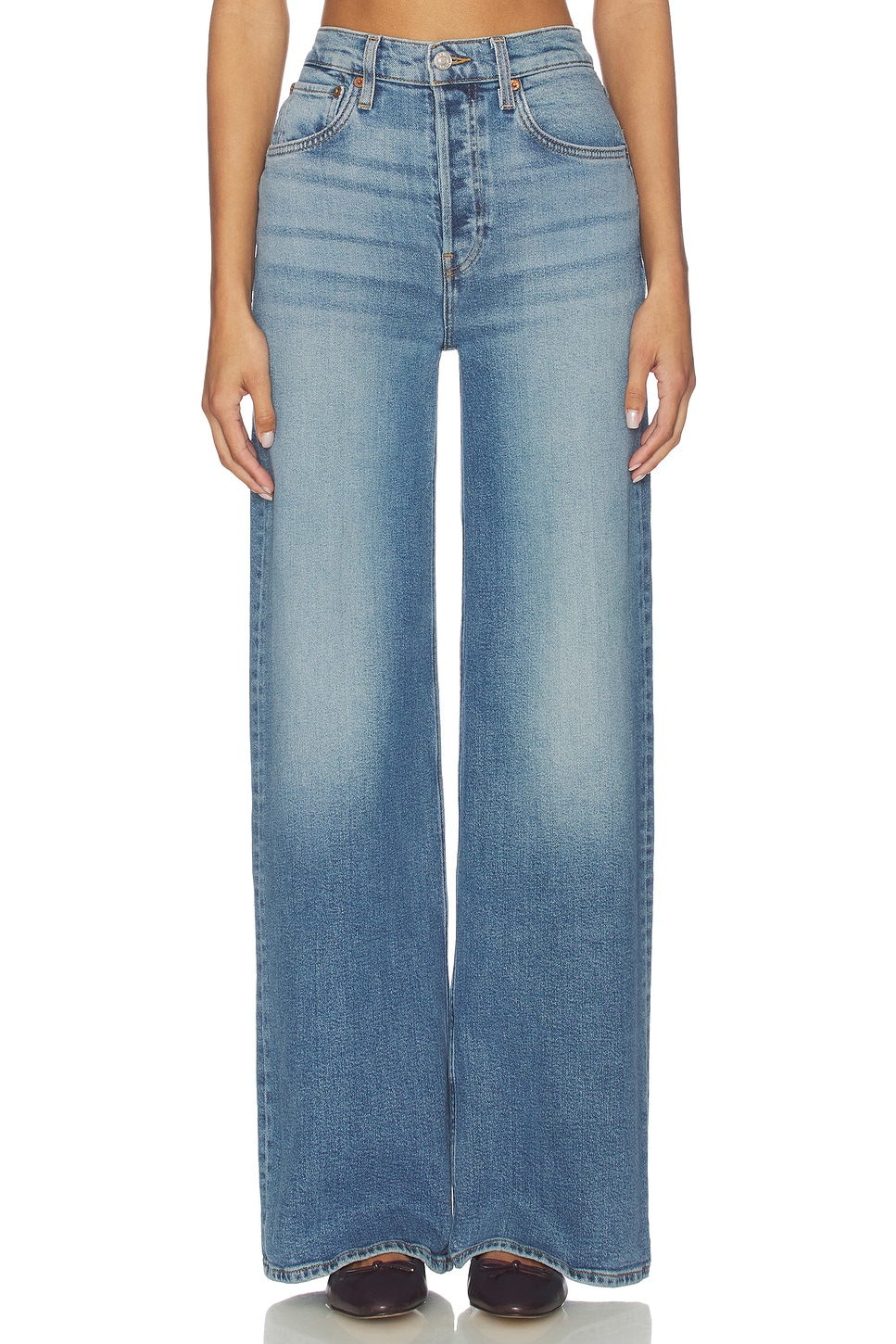 High Rise Wide Leg Jeans